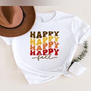 Happy Fall Tee- White